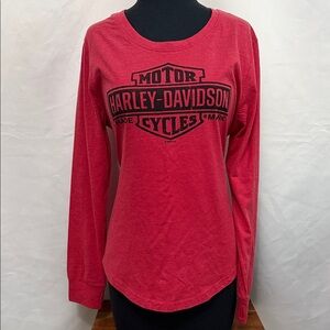 Harley-Davidson Red Long Sleeve Tee